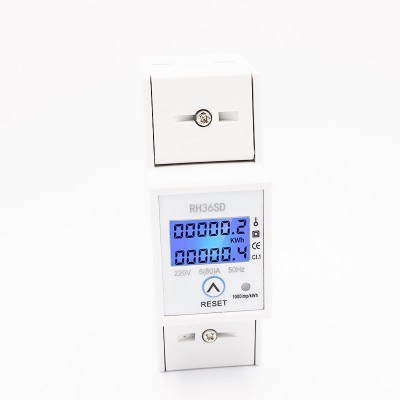 RH36SD AC Single Phase Household/Rental room Electric Watt meter