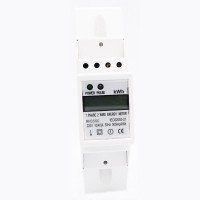 RH35SC DIN Rail Single Phase LCD Digital Display Energy KWH Meter