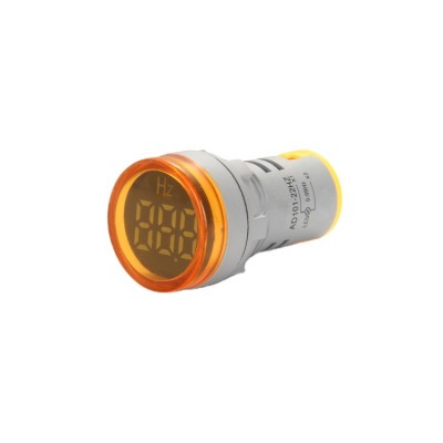 22mm mini round led signal indicator hz frequency meterlight/lamp with  transparent cap