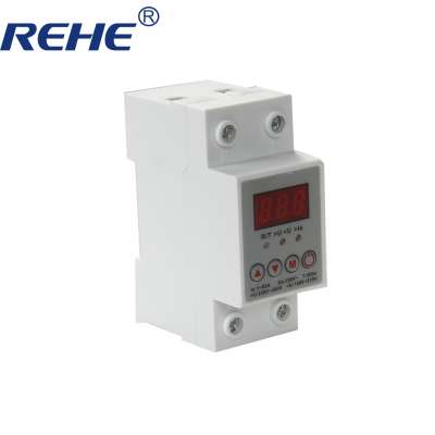 intelligent automatic self-reset over and under voltage protector over current protector with led digital voltage display