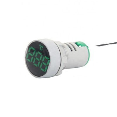 New Design mini round led indicator Temperature  light/lamp with digital led display