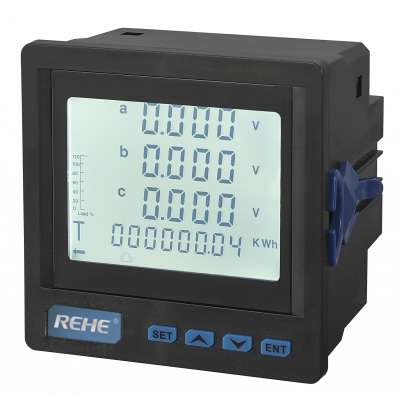 Three Phase Multi-rate Harmonic Multifunction Power Meter with LCD display AC380V/50Hz