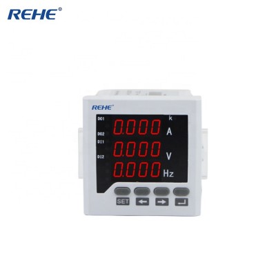 3 phase digital ammeter and voltmeter combination meter 96*96